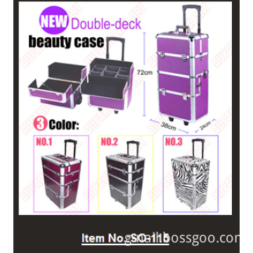 2014 four colors PVC mac makeup beauty case box/ladies beauty box/professional beauty box makeup vanity case, SO-115